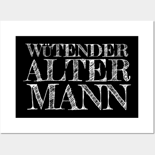 Wütender alter Mann Posters and Art